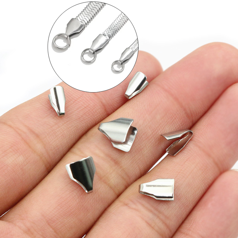 Charm Bracelet Beads - 100pcs En Acier Inoxydable 2-7mm Cordons