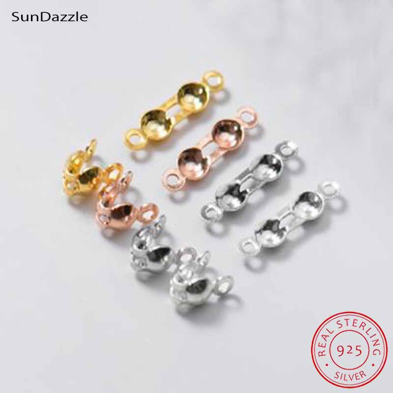 Charm Bracelet Beads - 4 pièces de connecteurs à sertir