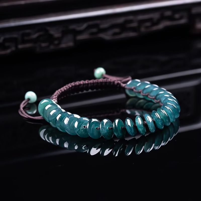 Charm Bracelet Beads - Bracelet de perles abacus en émeraude