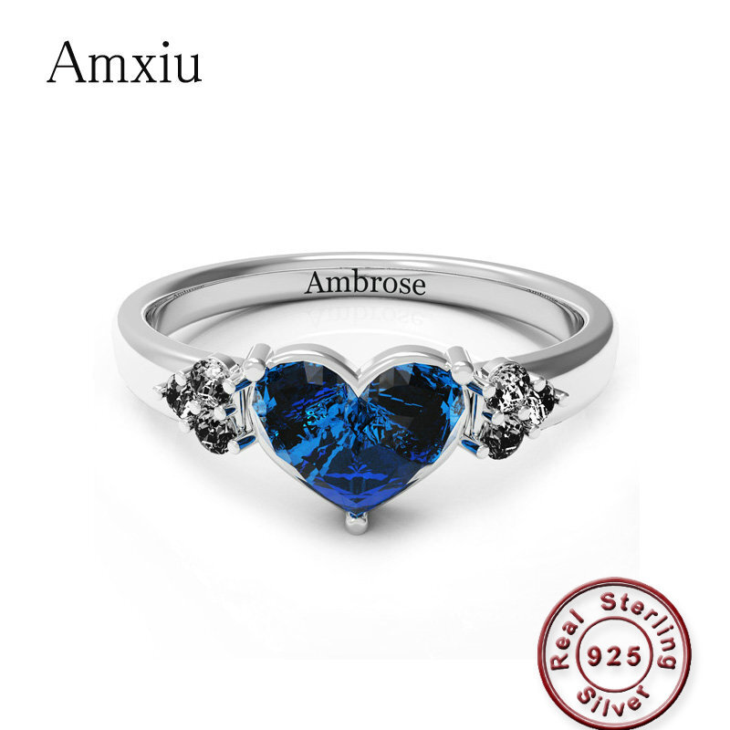 Birthstone Ring Set - Amxiu – bague de mariage personnalisée