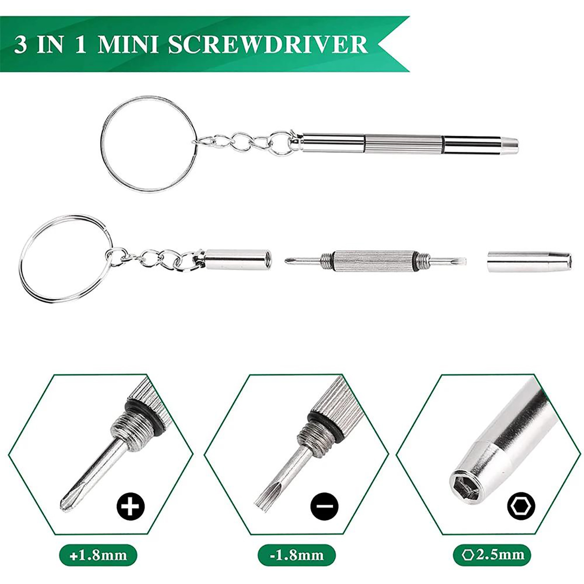 Mini tournevis 3 en 1, lunette - Watch Repair Tool Kit avis et prix