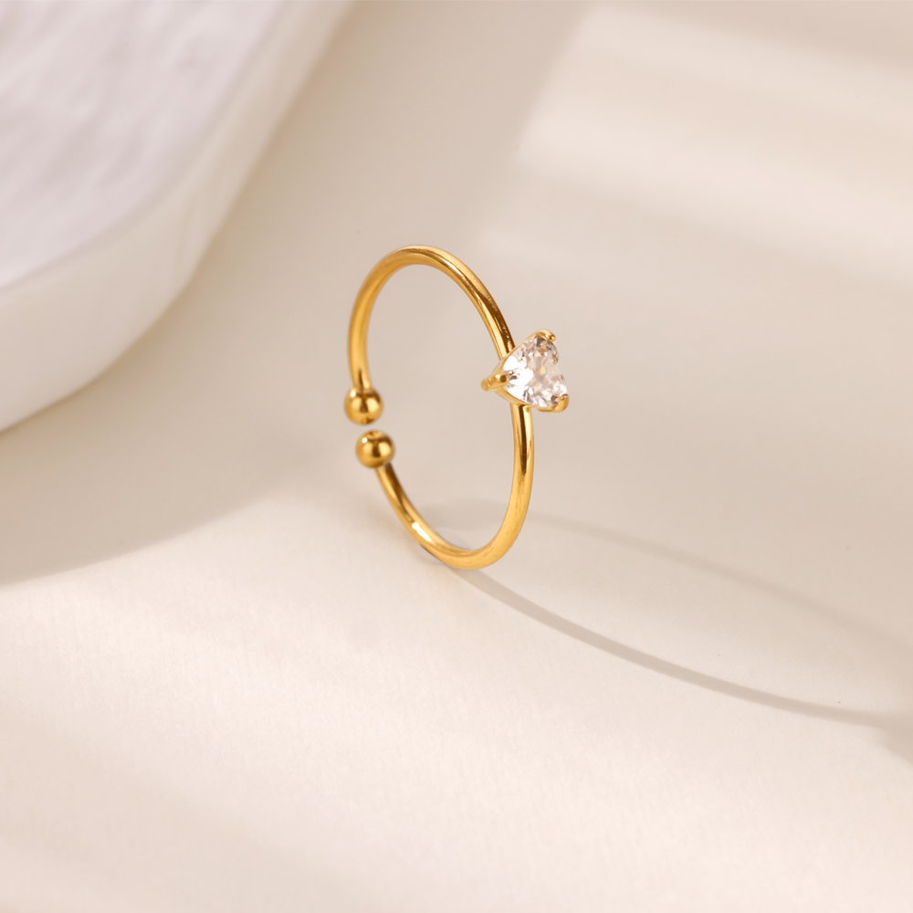 12 bagues en forme de cœur en  - Birthstone Ring Set avis et prix