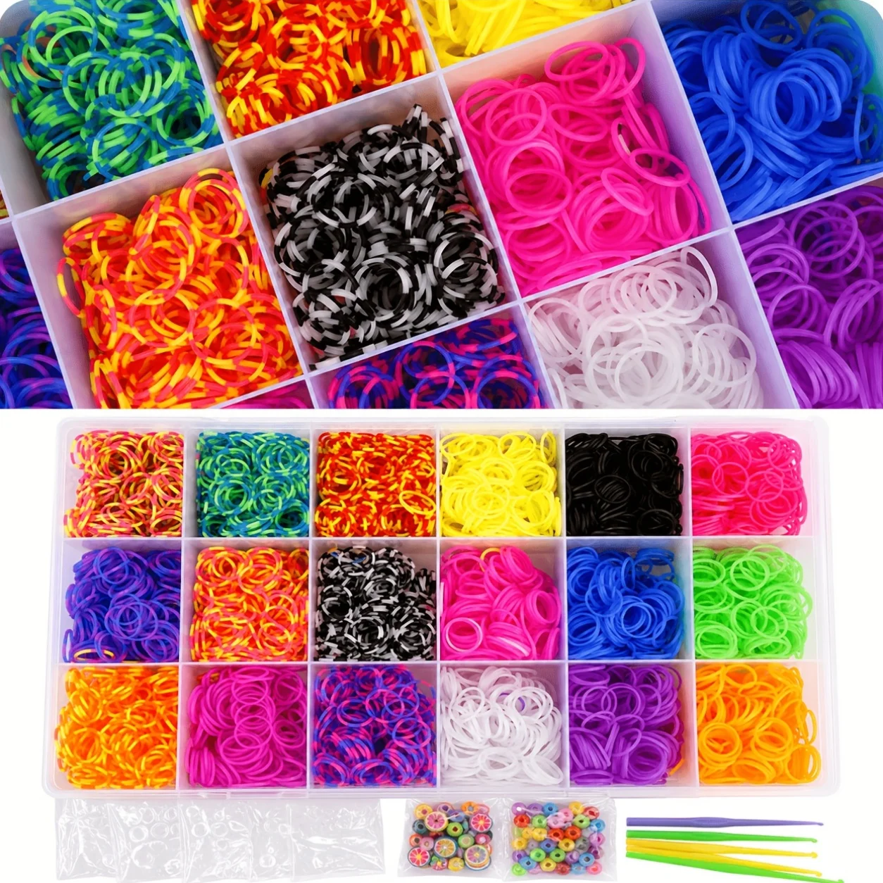 Kit de 4800 Loom Bands, kit de - Charm Bracelet Beads avis et prix