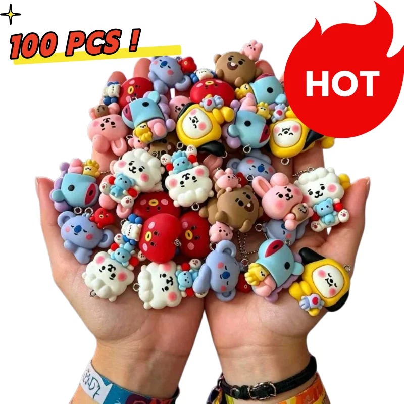 Breloques en résine BT21, 7 pi - Charm Bracelet Beads avis et prix