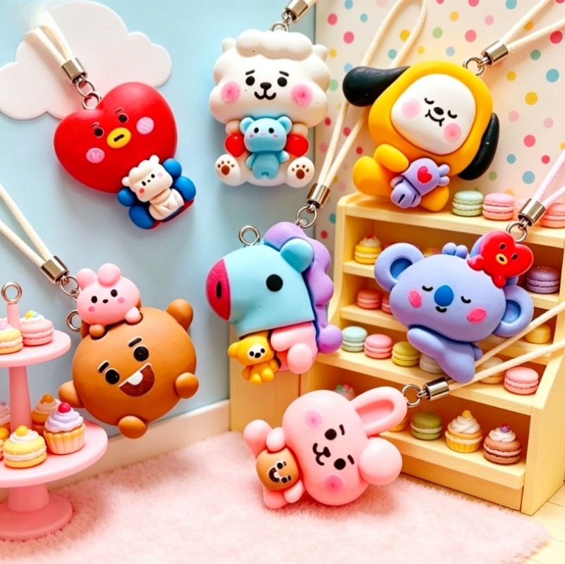 Breloques en résine BT21, 7 pi - Charm Bracelet Beads avis et prix