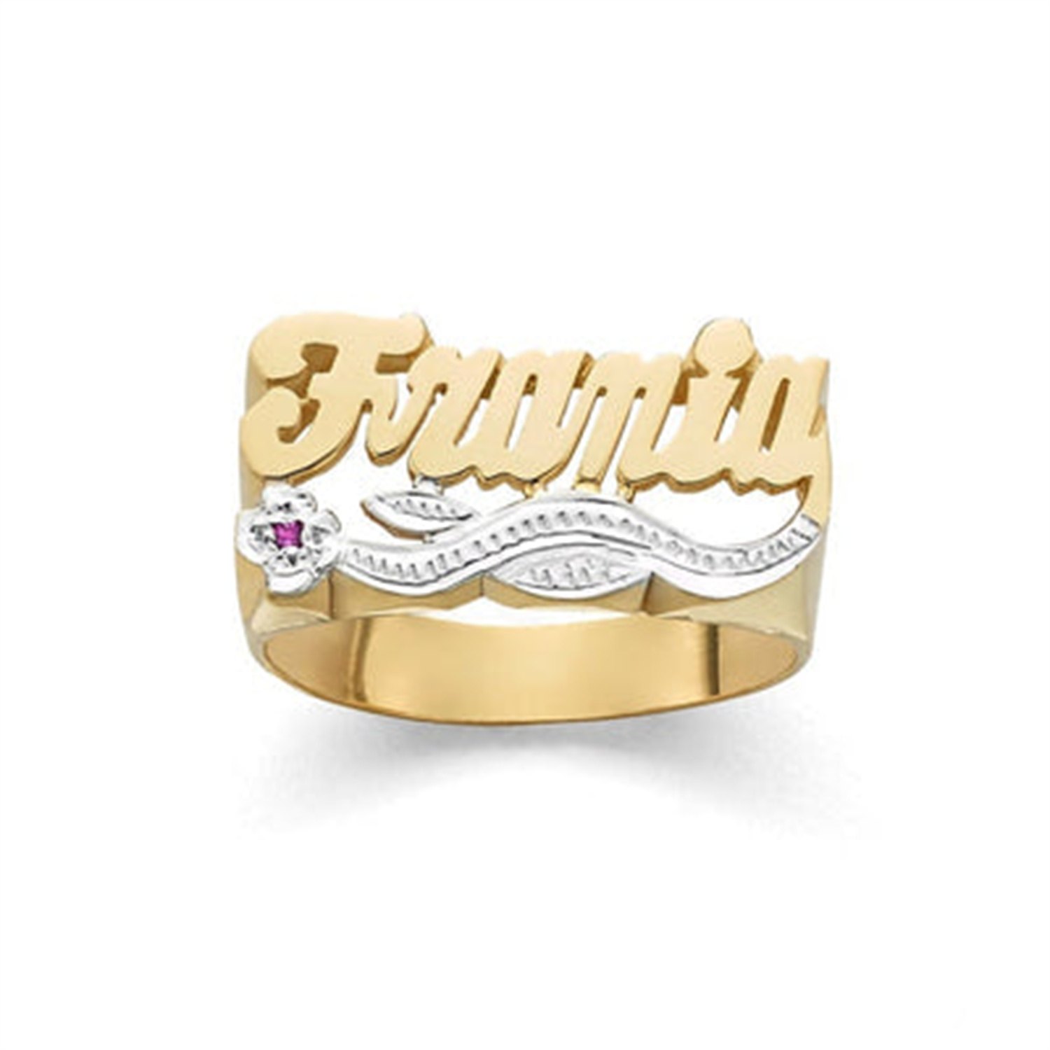 Bague personnalisée 3D double  - Birthstone Ring Set avis et prix