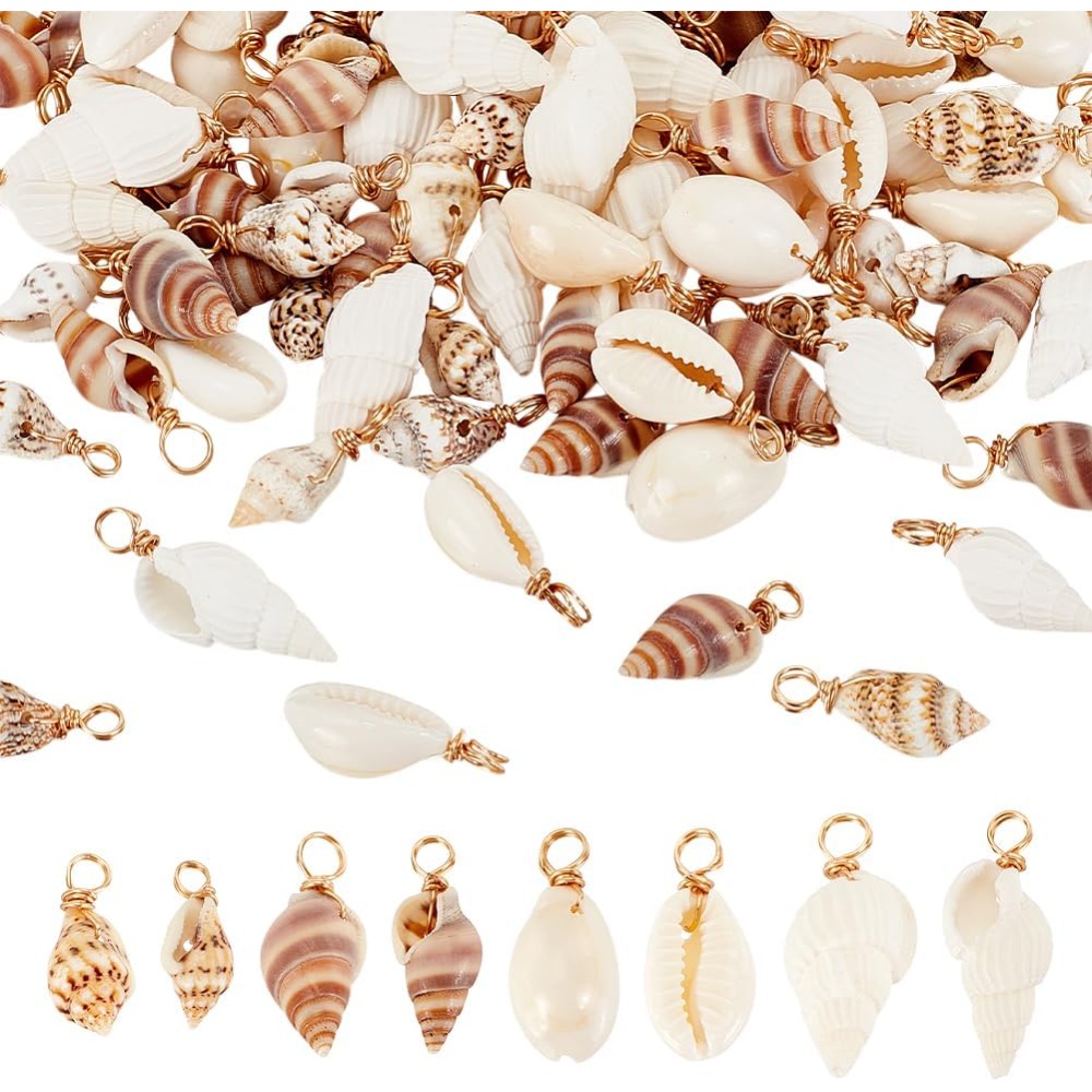 100 pièces 4 Styles coquille n - Charm Bracelet Beads avis et prix